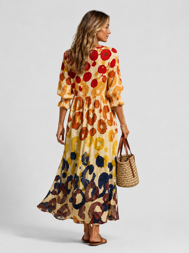Noelle Printed Maxi Dress