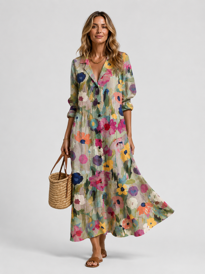 Noelle Printed Maxi Dress