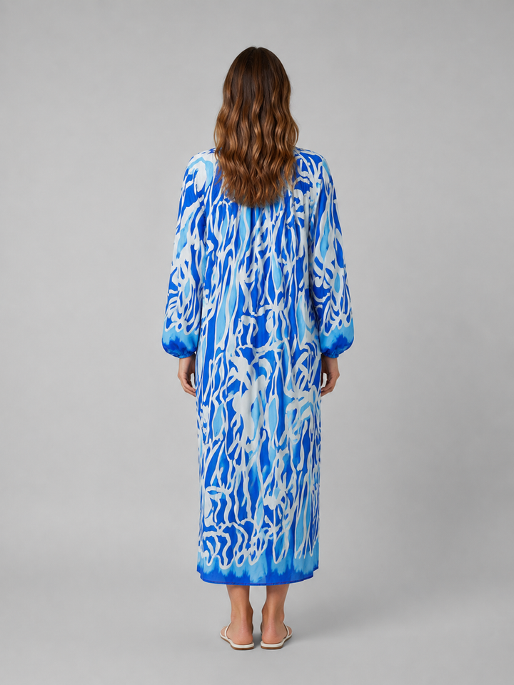 Women's Relaxed Print Maxi Dress – Flattering Summer Holiday Style