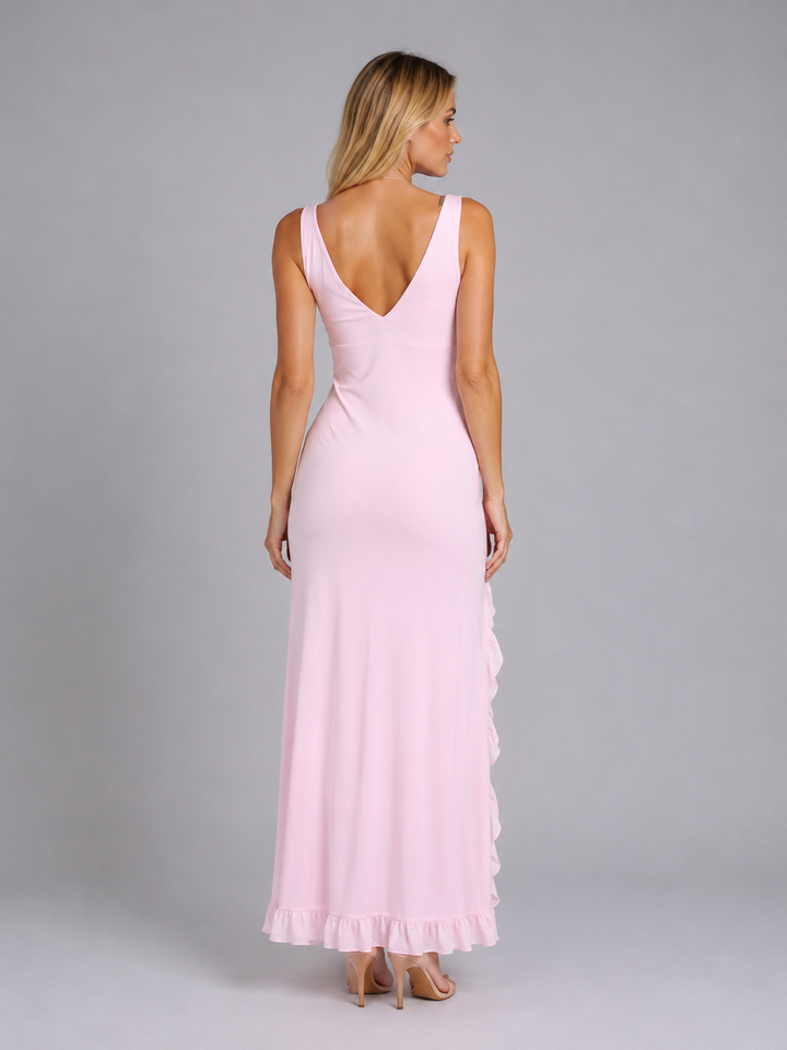 Bernadette Ruffle Maxi Dress