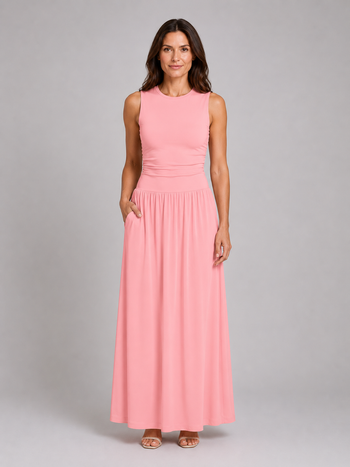 Yara Ruched Maxi Dress