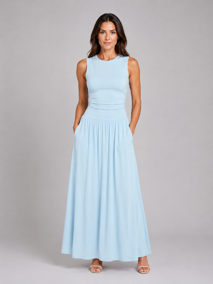 Yara Ruched Maxi Dress