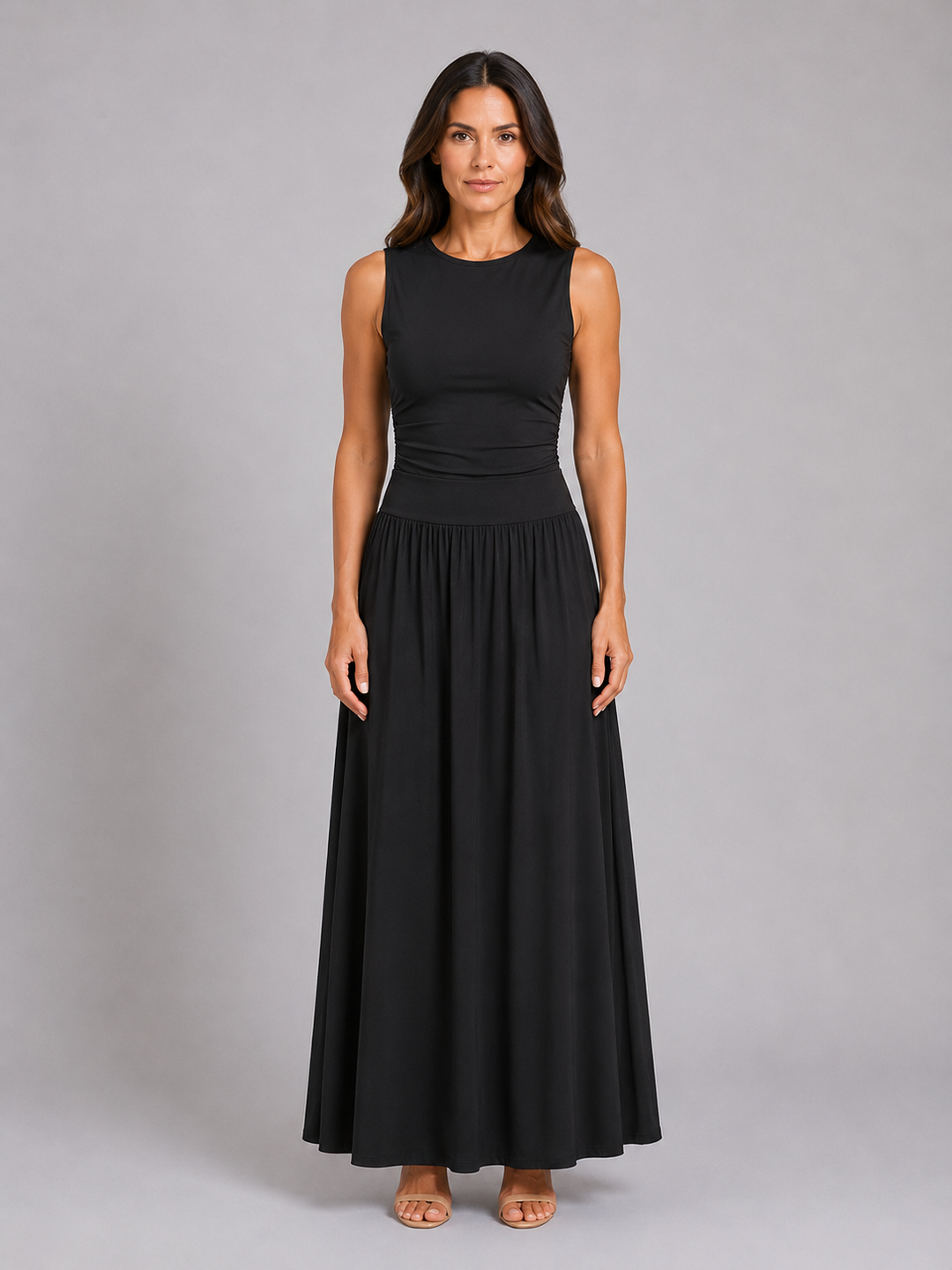 Yara Ruched Maxi Dress