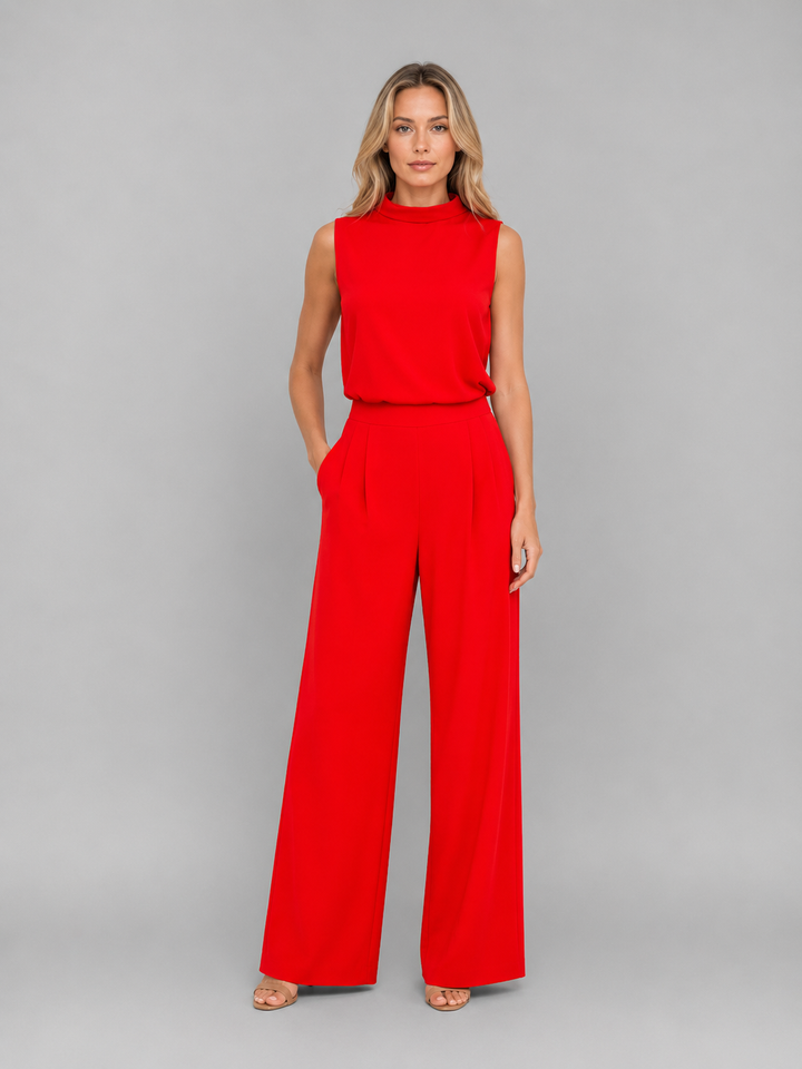 Women's Sleeveless Wide Leg Co-Ord Set – Casual Two-Piece Outfit