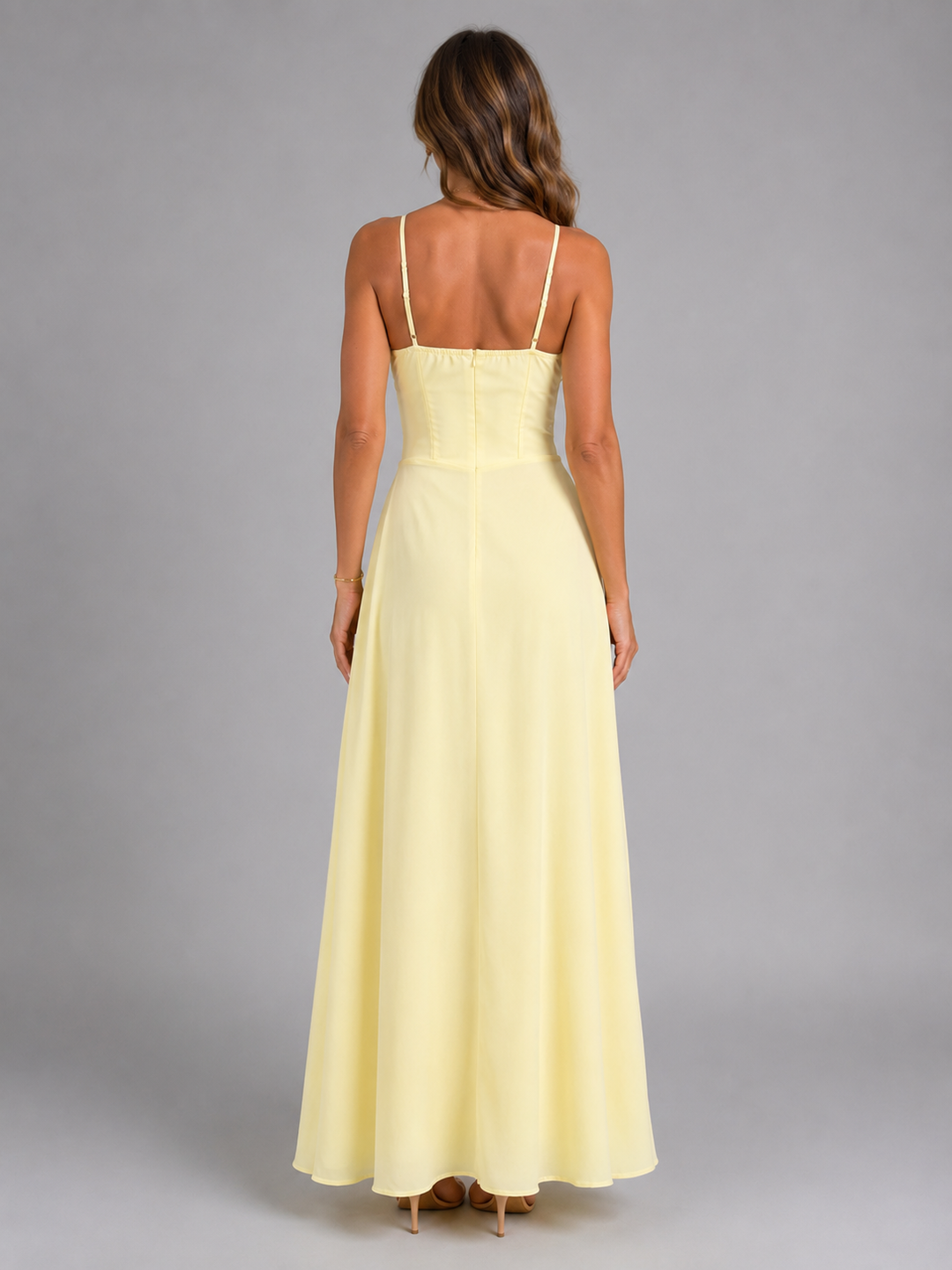 Women’s Strappy Summer Maxi Dress – Flowing Silhouette