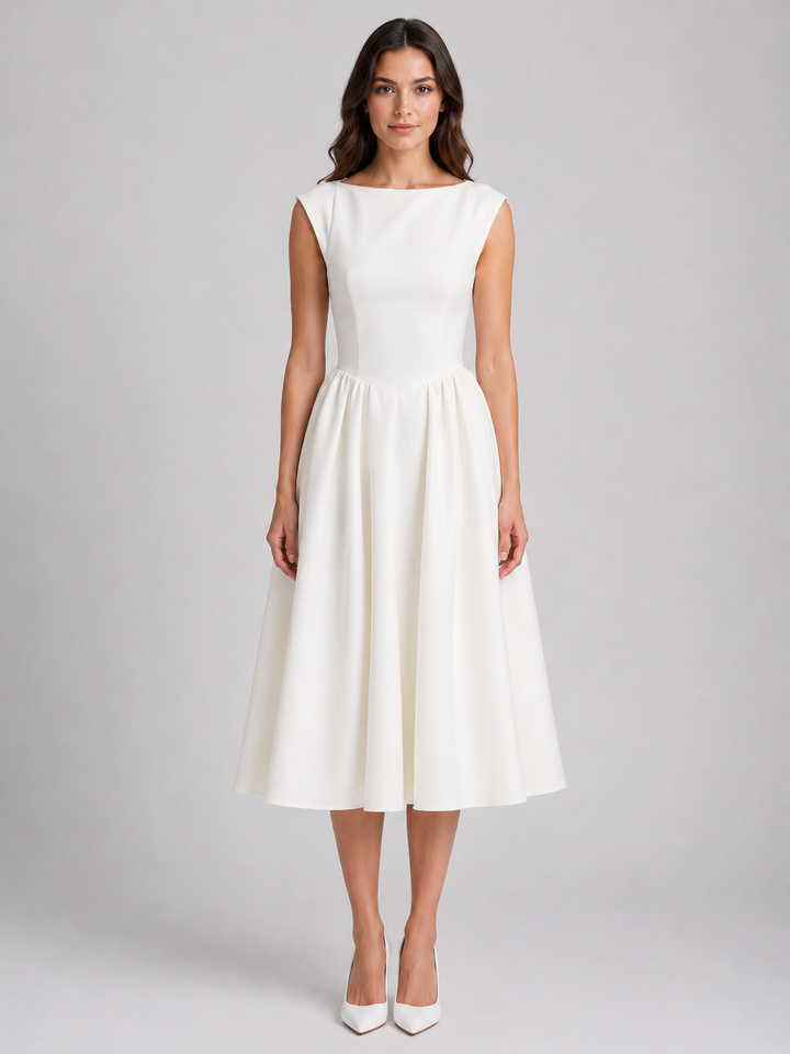 Harriet Structured Midi Dress
