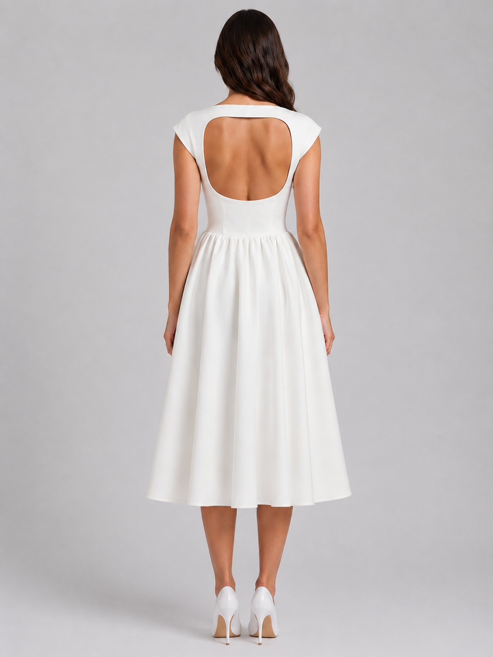 Harriet Structured Midi Dress