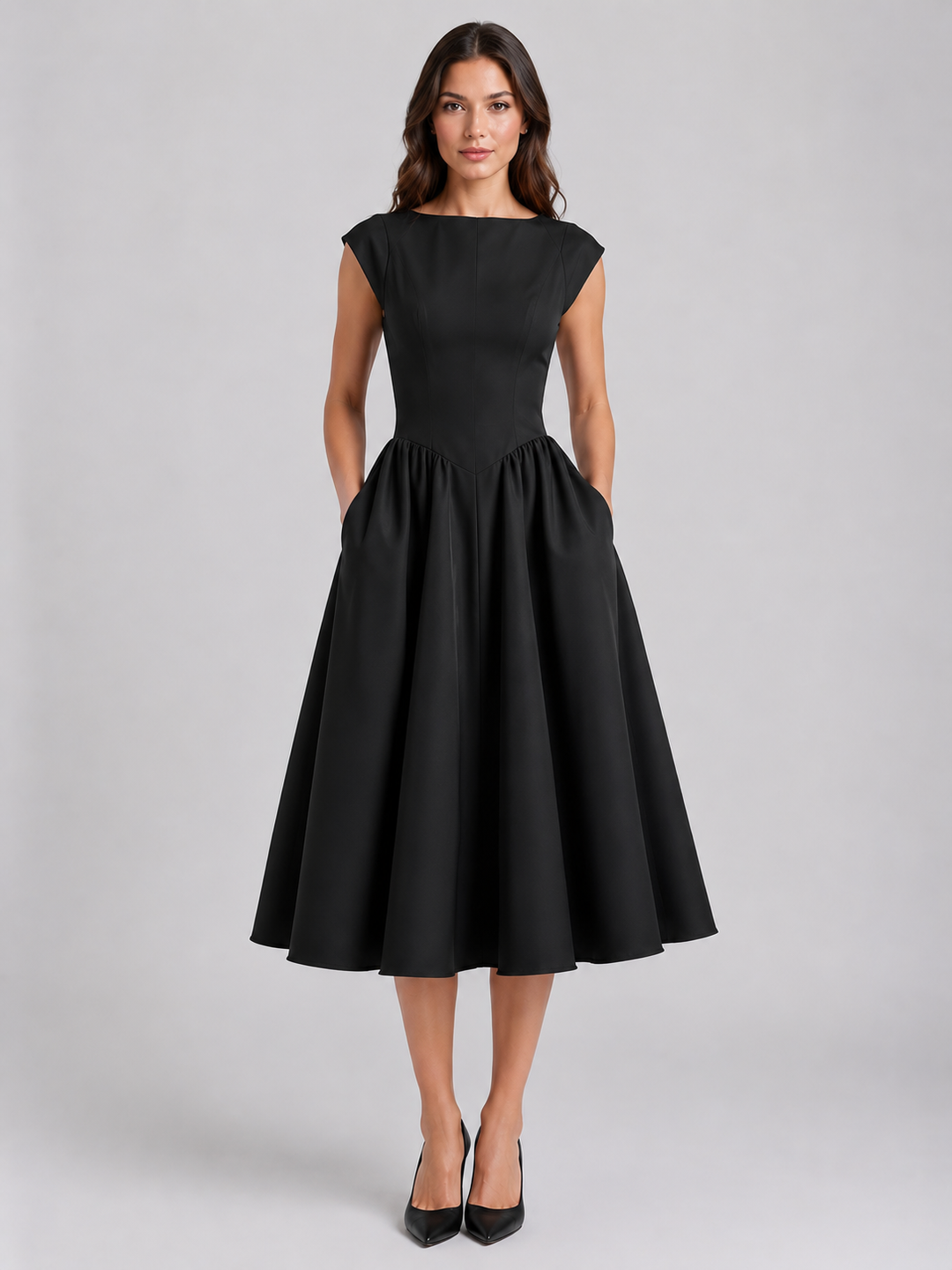 Harriet Structured Midi Dress