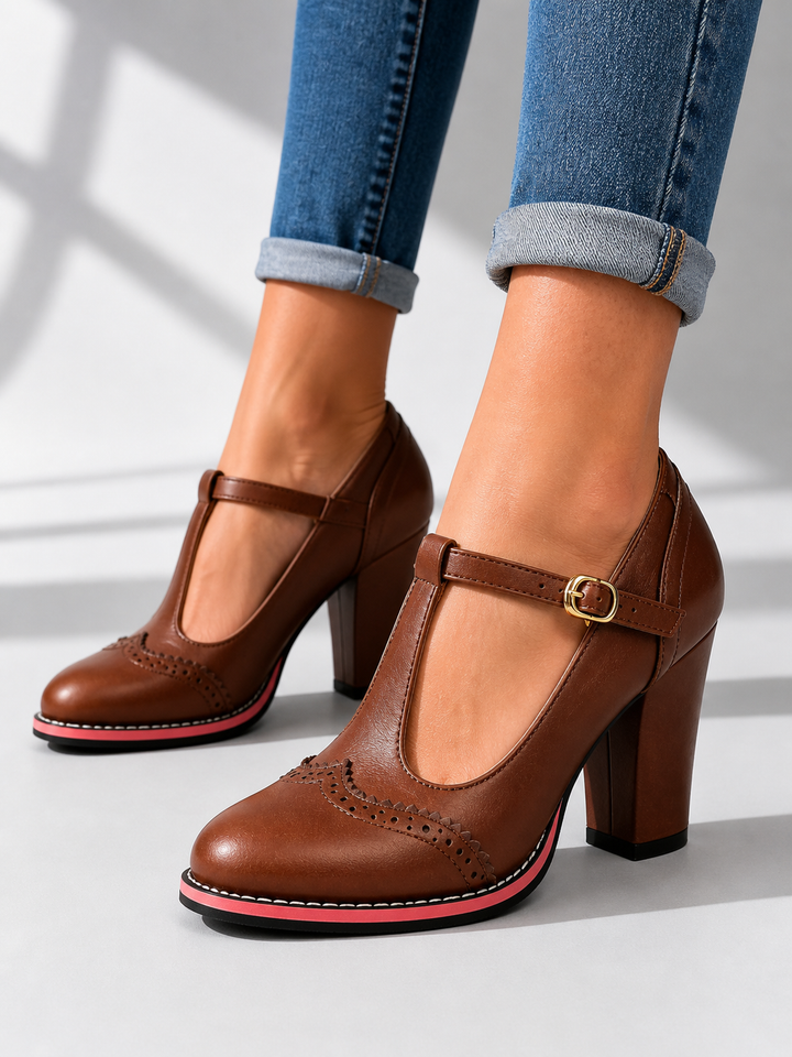 Orsini Brogue T-Bar Heels