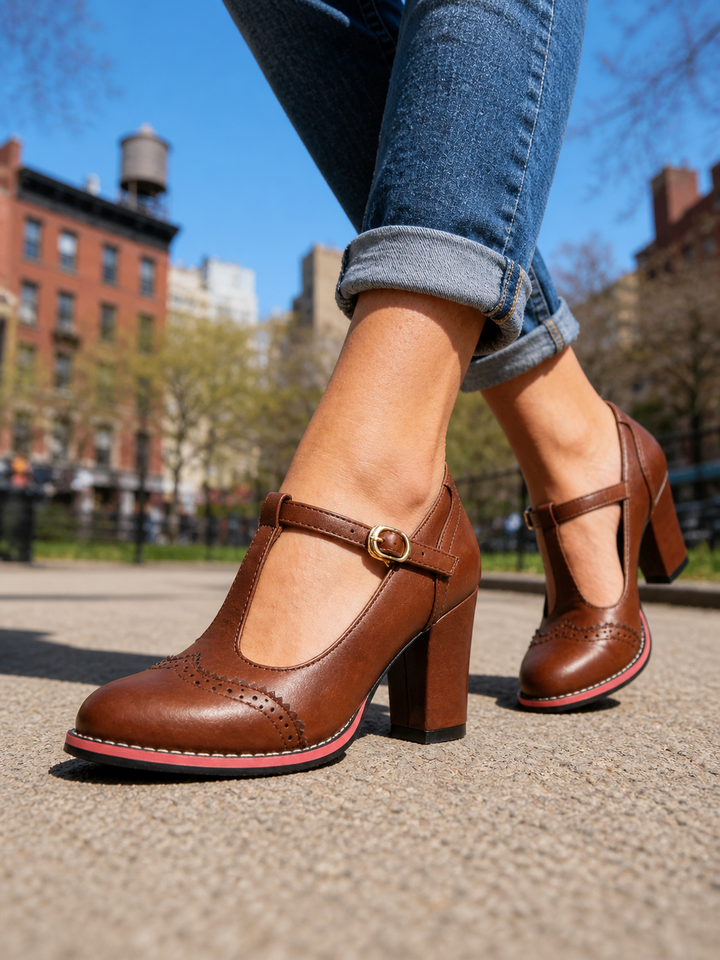 Orsini Brogue T-Bar Heels