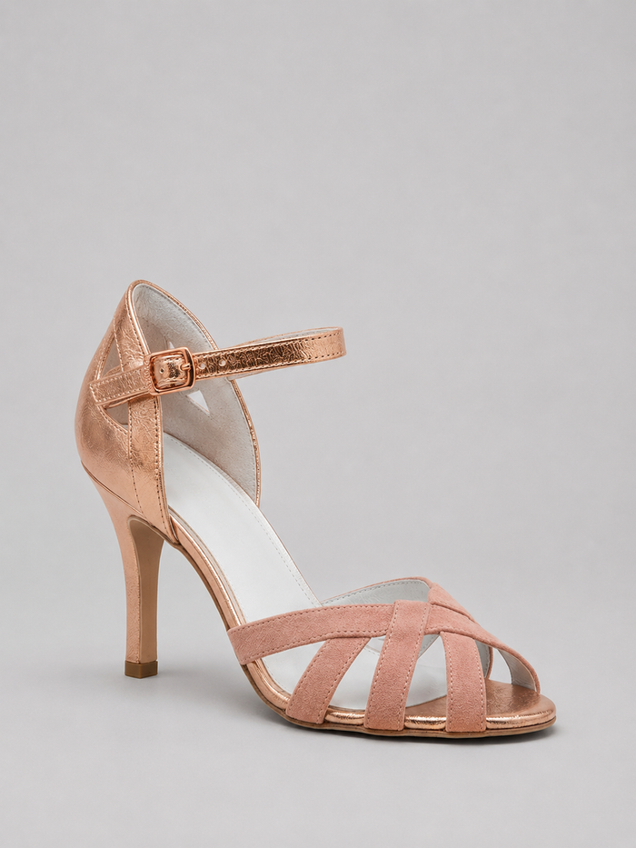 Women’s T-Strap Heels – Cushioned Mid Heel