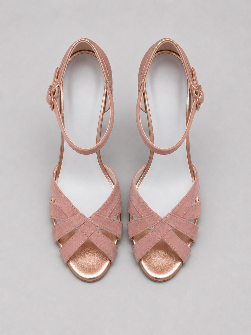 Women’s T-Strap Heels - Cushioned Mid Heel