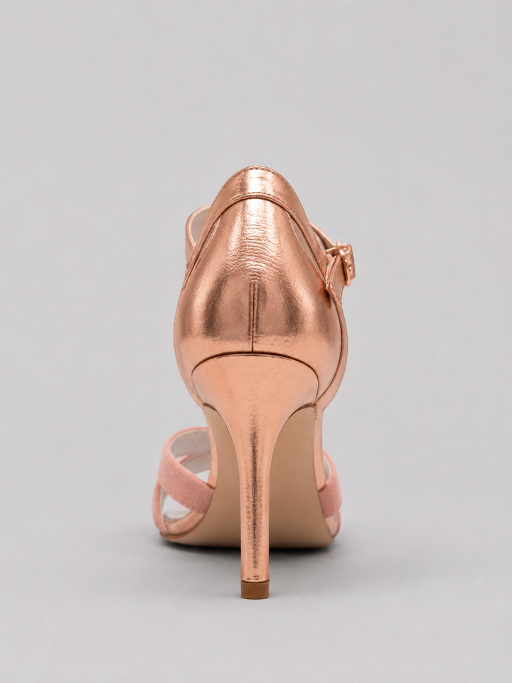 Women’s T-Strap Heels – Cushioned Mid Heel