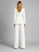 Women’s Tailored Blazer and Wide-Leg Trousers Set – Smart Occasion Style