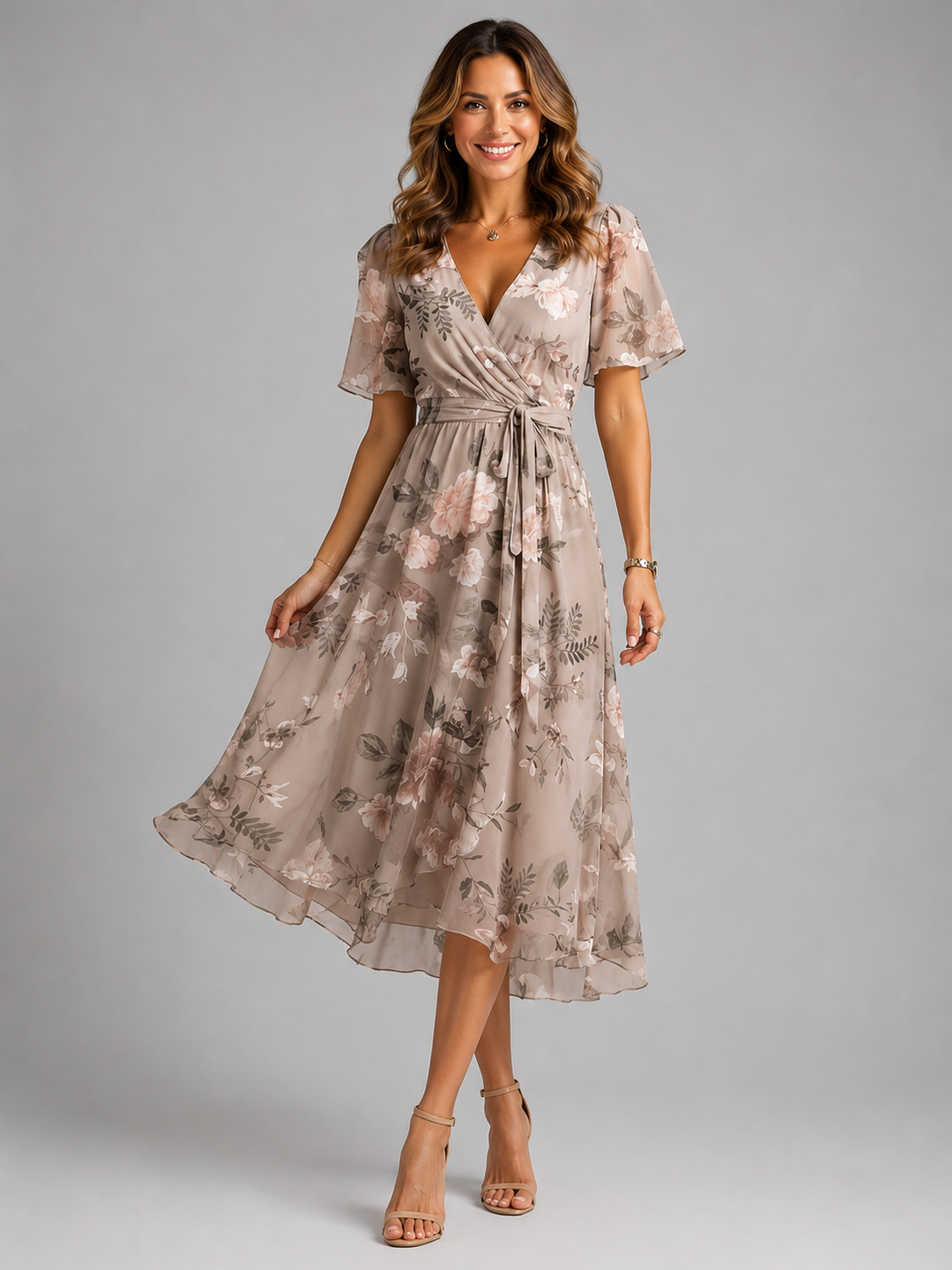 Junia Floral Wrap Dress