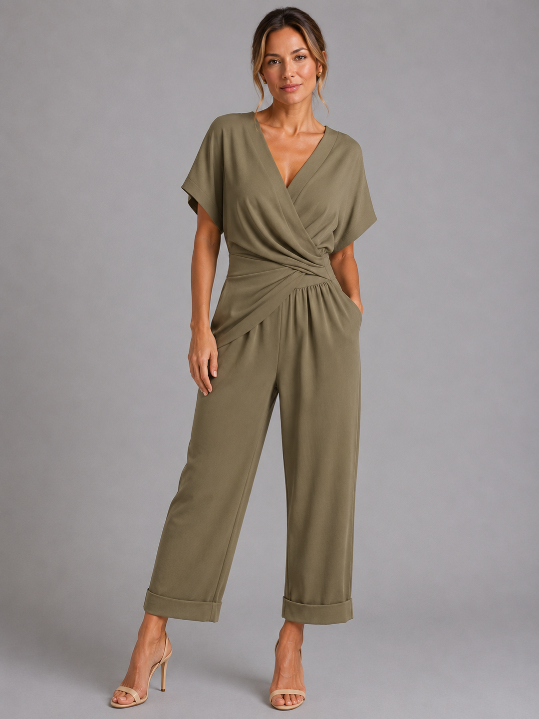 Women’s Wrap Front Co-Ord Set – Relaxed Summer Fit