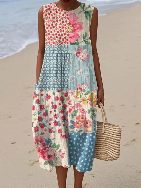 Women's Sleeveless Loose Fit Summer Dress