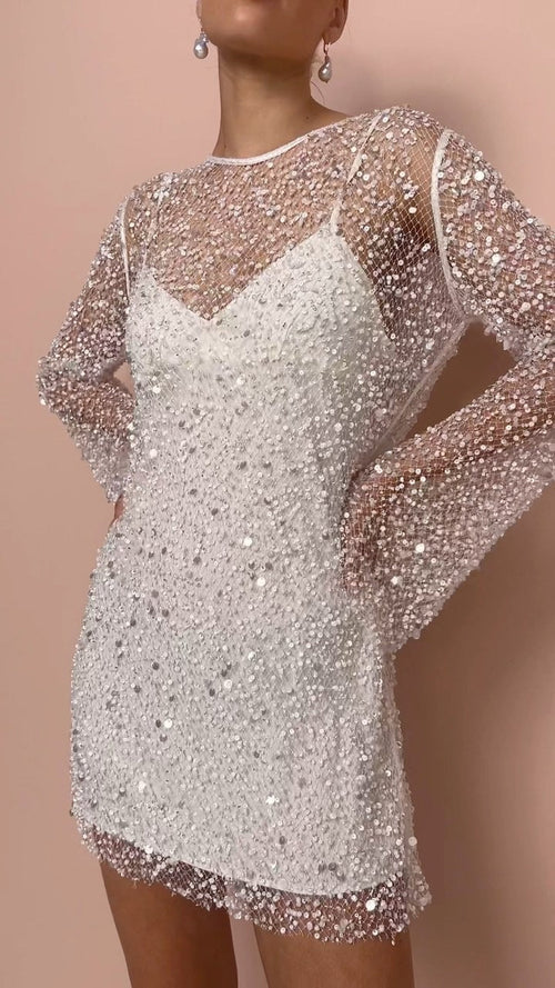 Ava | Shimmering and Sophisticated Women's Glitter Party Dress