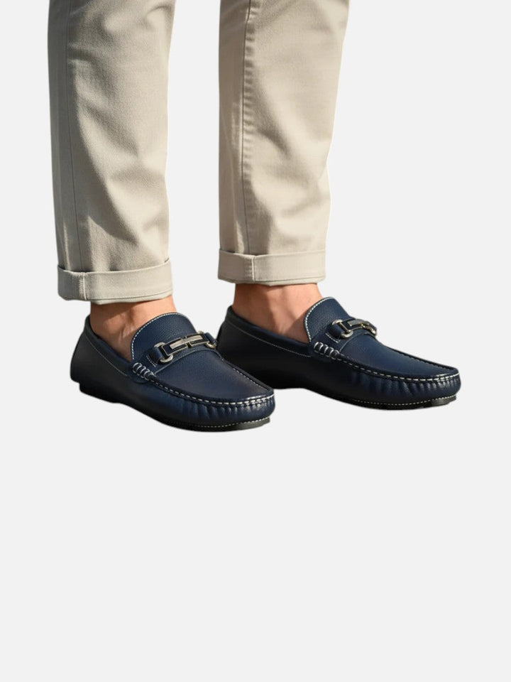 Men’s Leather Loafers – Cushioned Slip-On Dress Shoes