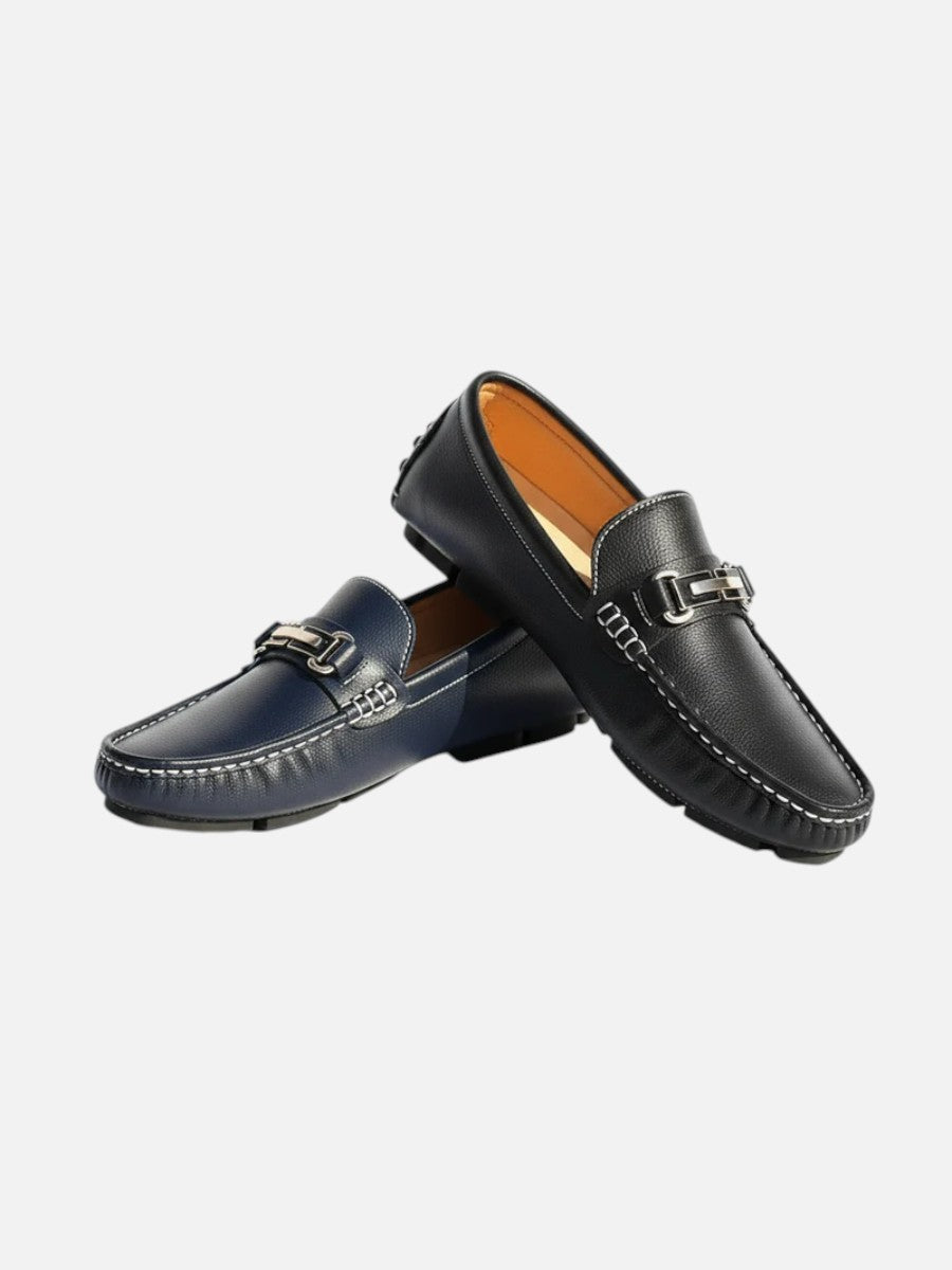 Men’s Leather Loafers – Cushioned Slip-On Dress Shoes