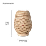 Lakewood Bamboo Shade Cordless Table Lamp | dimensions | 0221cf1d3cbedfc0