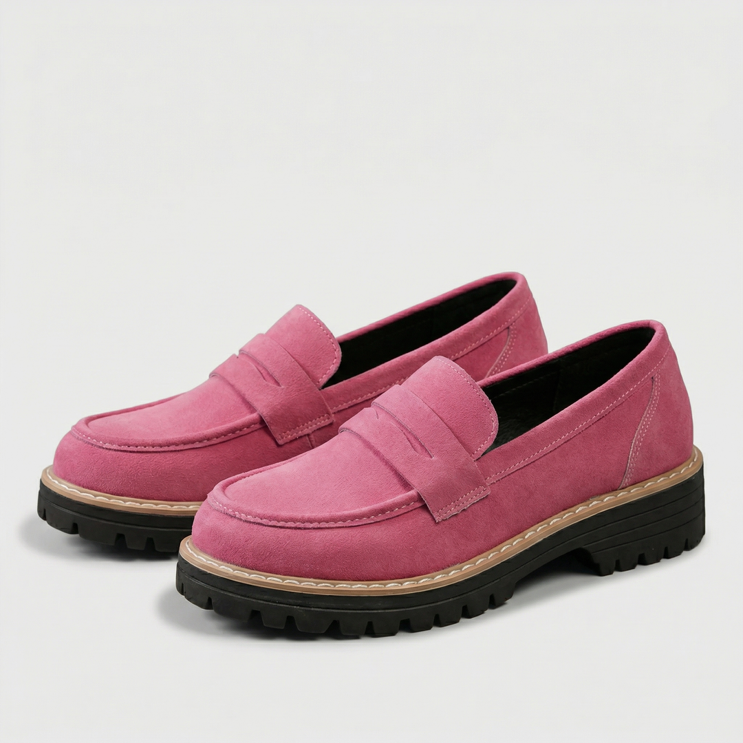 Women’s Classic Comfort Loafers – Leather Look