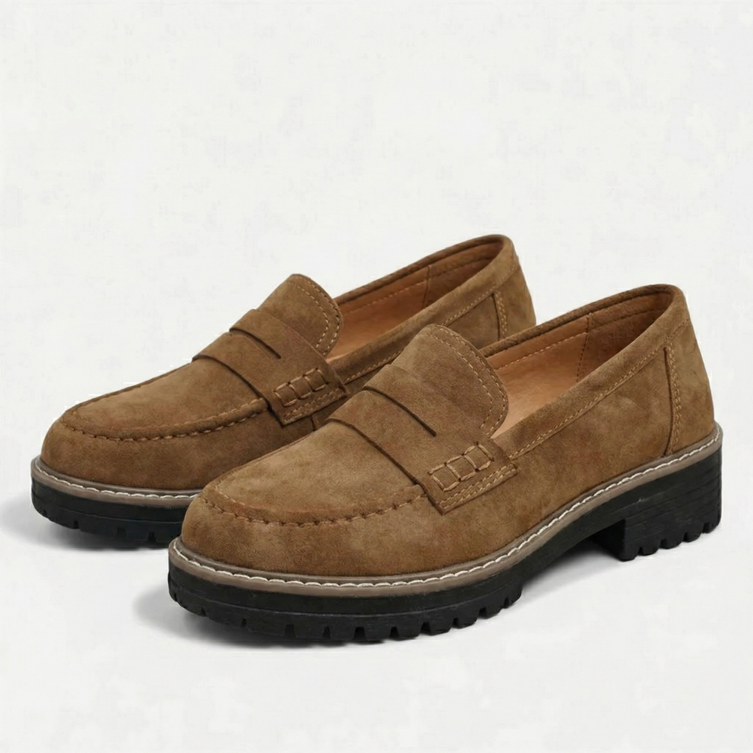 Women’s Classic Comfort Loafers – Leather Look