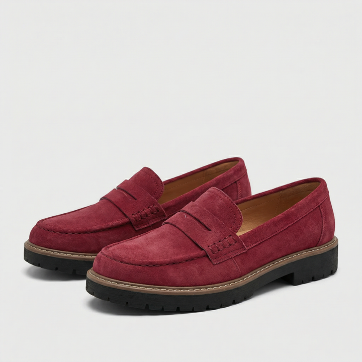 Women’s Classic Comfort Loafers – Leather Look