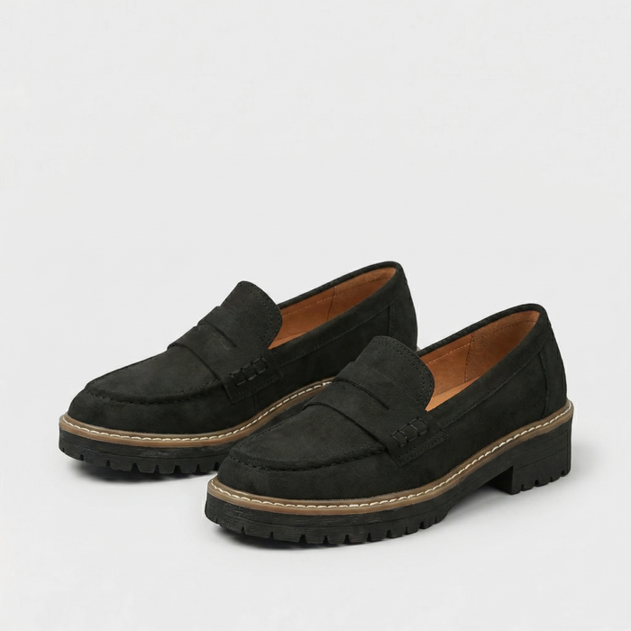 Women’s Classic Comfort Loafers – Leather Look