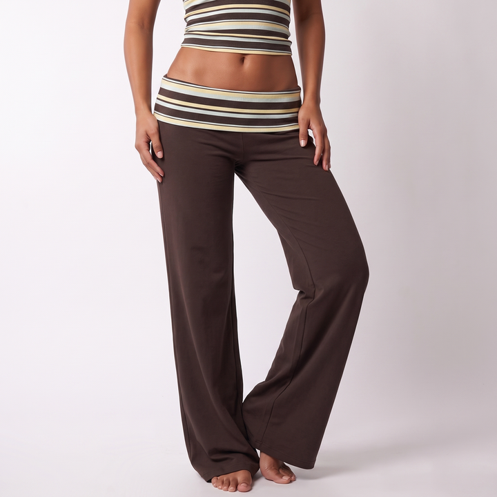 Maeve Women's Striped Co-Ord Set – Sleeveless Top & Wide-Leg Trousers