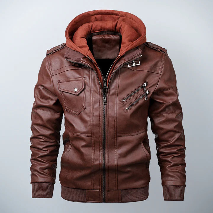 Archibald Hooded Jacket - Brown
