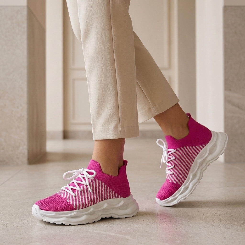Moretti Knit Platform Sneakers - Lzt8227-hp