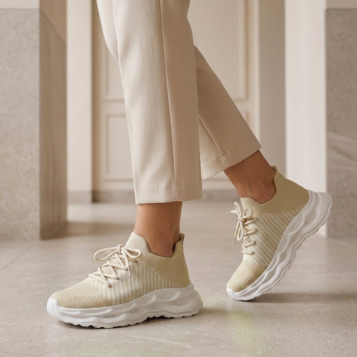 Moretti Knit Platform Sneakers - Lzt8227-ap