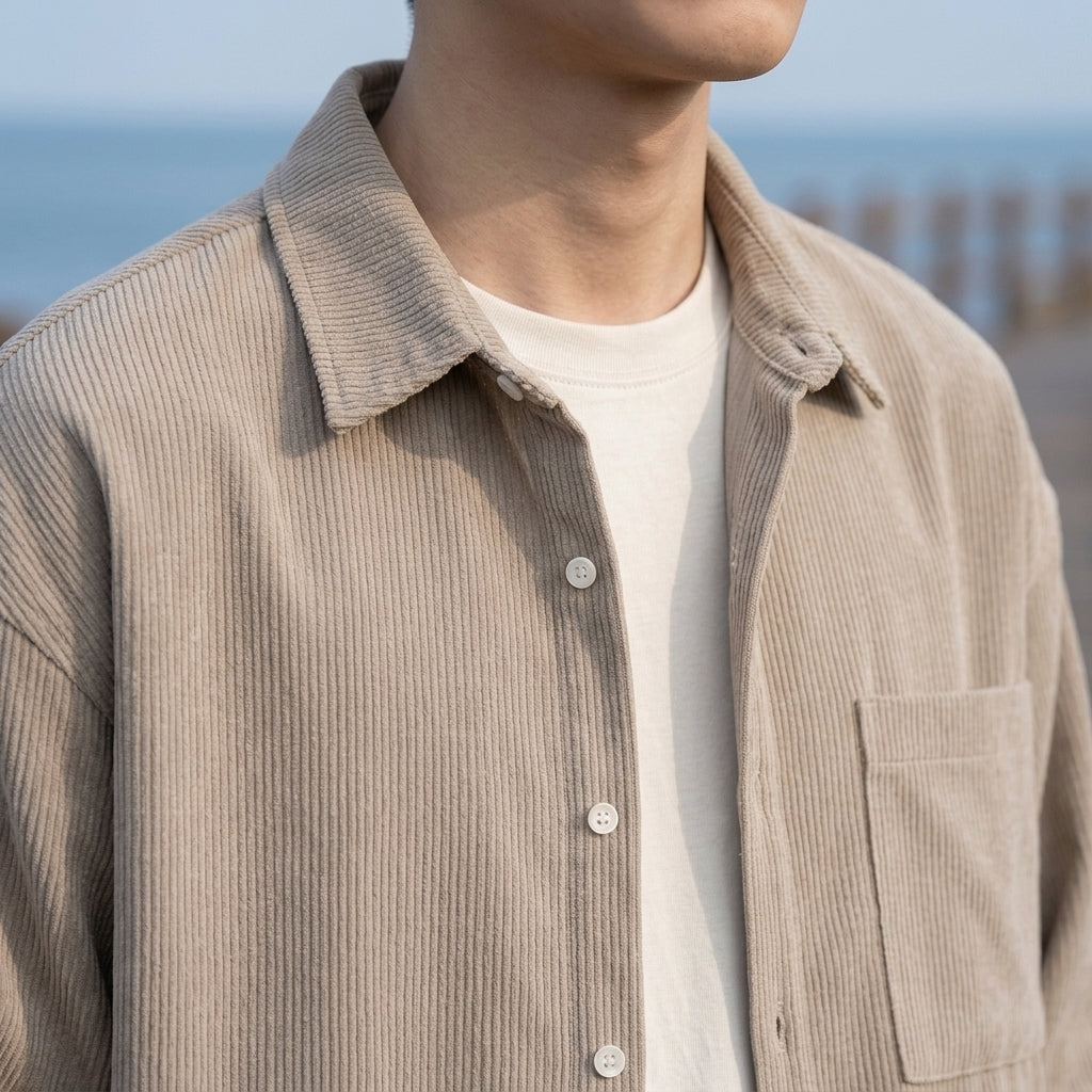 Mason Corduroy Shirt - Lead Product Detail