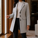 Valencia Tailored Coat - Light gray