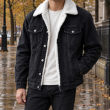 Magnus Sherpa-Lined Jacket - Black