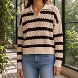 Maxine Textured Sweater - Cream