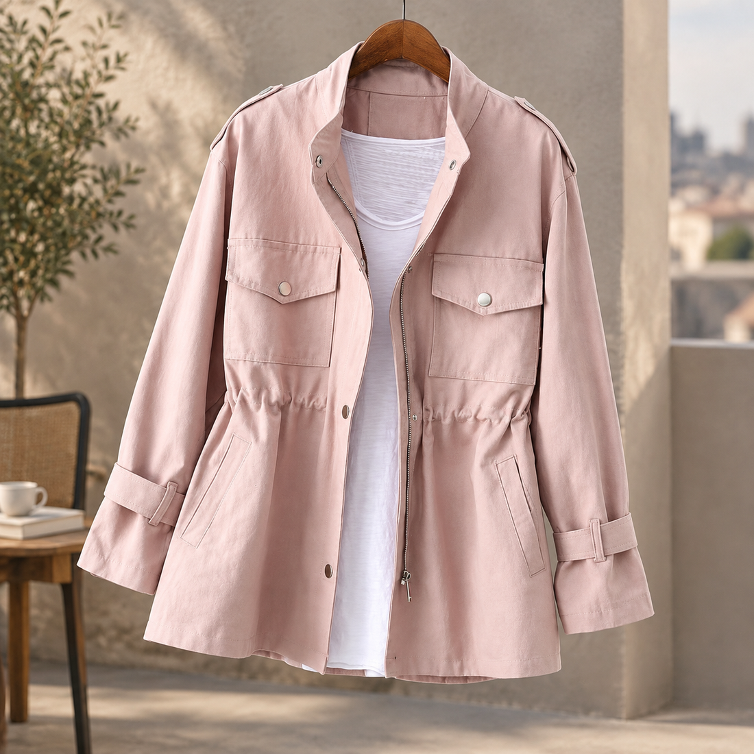 Celandine-June Utility Jacket - Pink