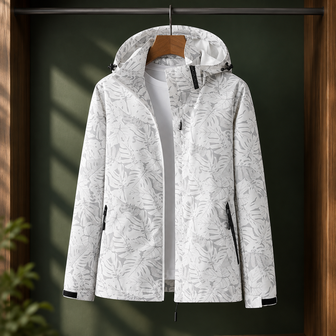 Carter Printed Jacket - White