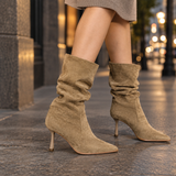 Imola Slouch Boots - Khaki