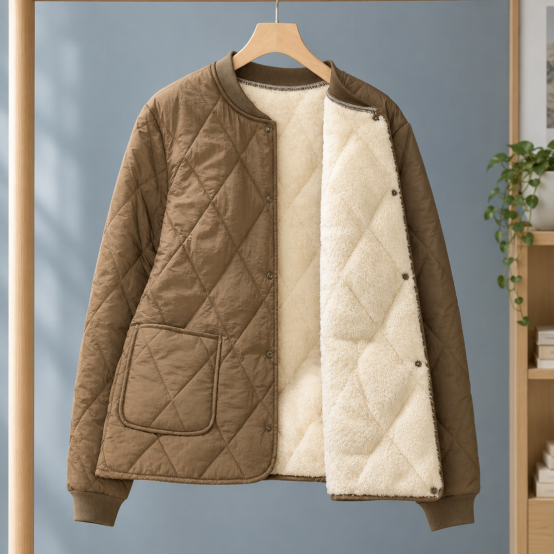 Sterling Quilted Jacket - Brown