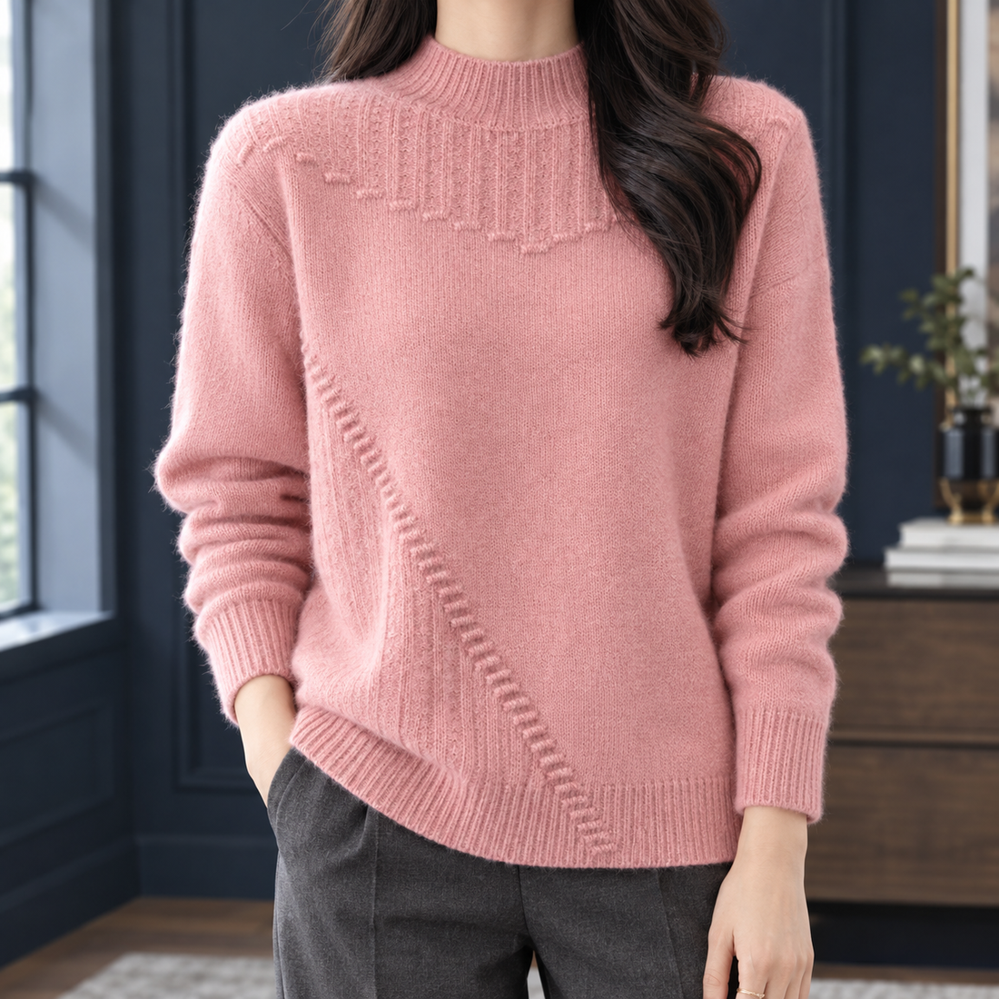 Hallie-June Cashmere Sweater - Pink