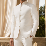 Vaughn Nehru Jacket - White