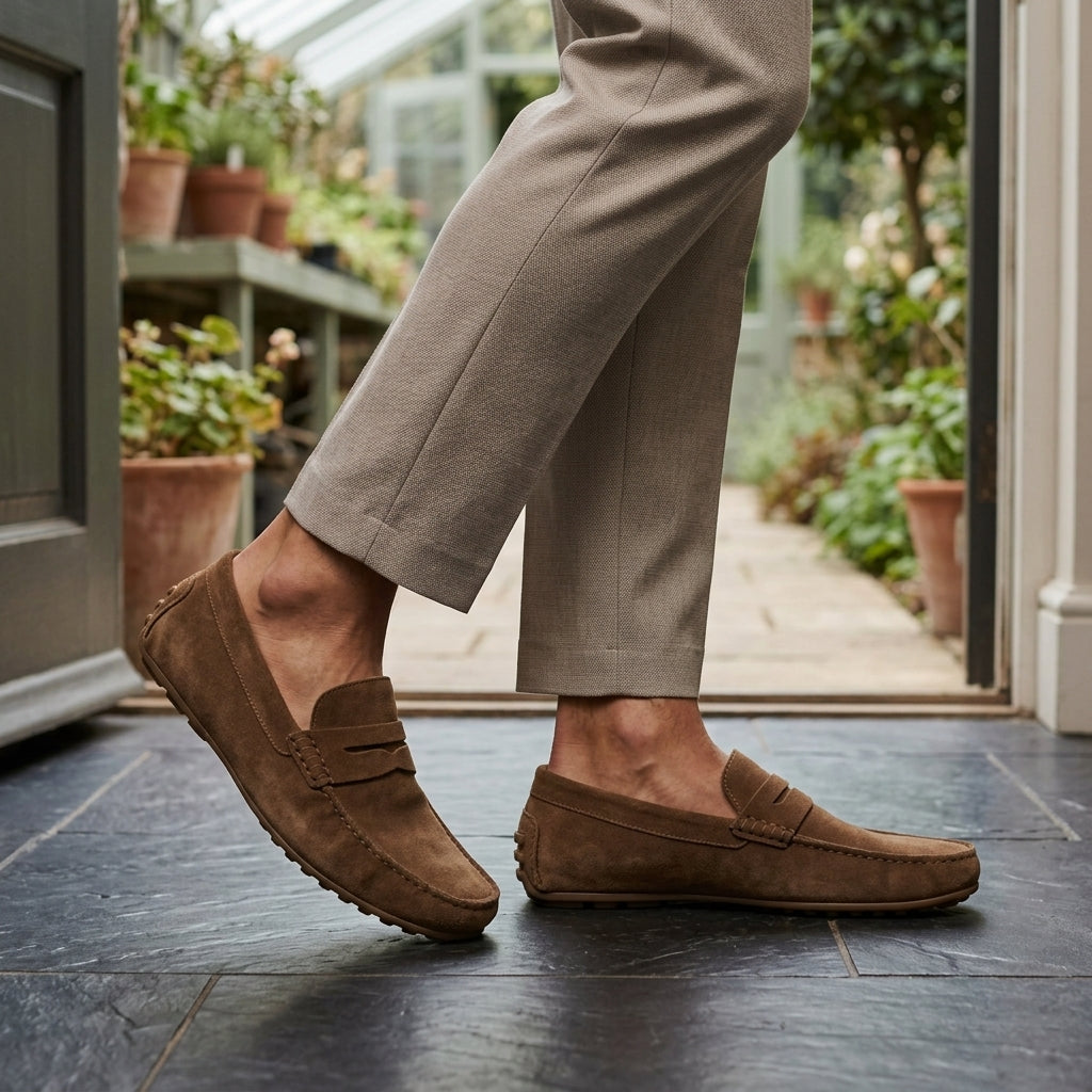 Matteo Suede Loafers - Brown