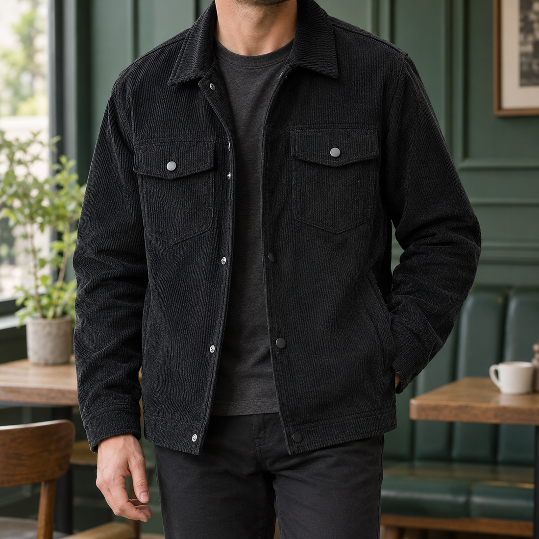 Wilder Corduroy Jacket - Black