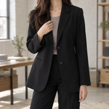 Bronwen-Louise Relaxed Blazer - Temperament Black