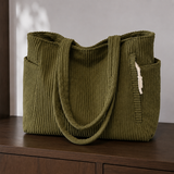Roncalli Ribbed Tote - Green