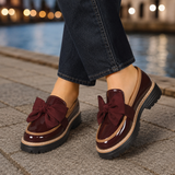 Cortona Bow Loafers - Brown