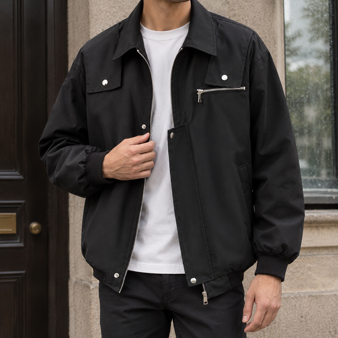 Dorian Utility Jacket - Black