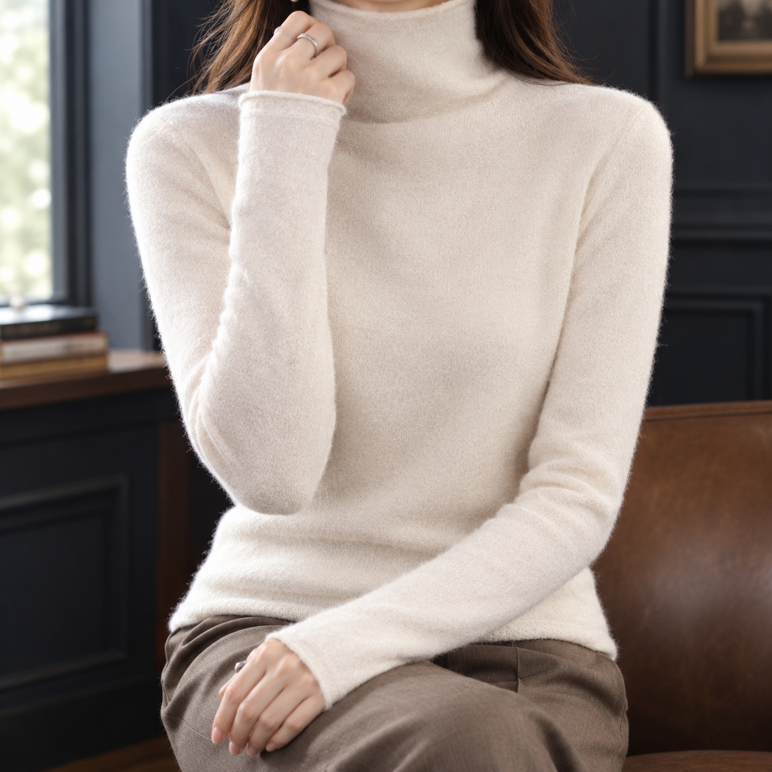 Ruby-Faye Cashmere Sweater - Cream